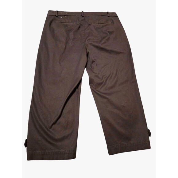 Talbots Perfect Skimmer Crop Capri Pants Womens 12 Black E22.2 Comfort Pockets - Picture 3 of 9